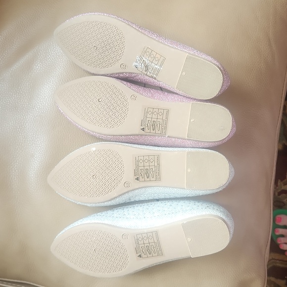 Set of Metallic Rhinestone Smoker Shoes! NEW! Rampage. 2 Pairs Blingy!! - Picture 5 of 16